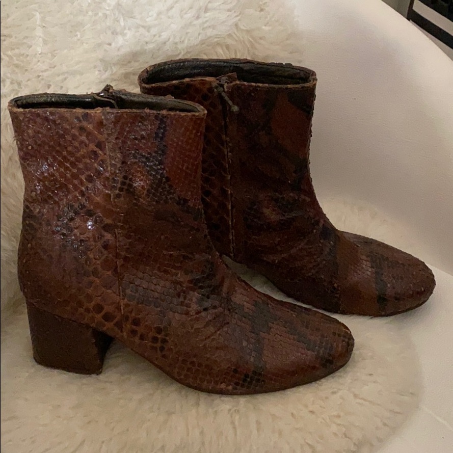 Python Ankle Boots